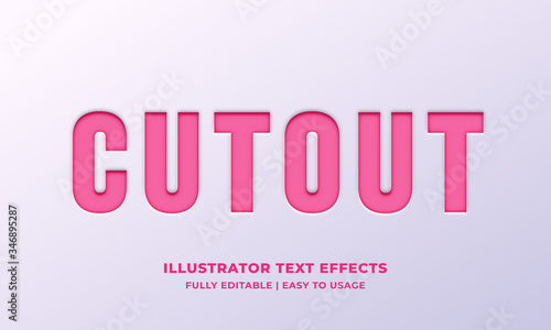 Cutout Text Style Effect photo