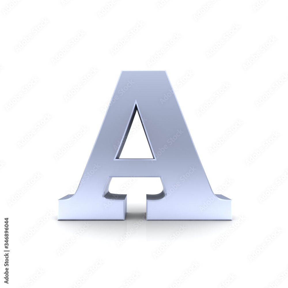 A letter silver 3d A letter silver 3d