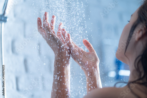 Woman's hand Shower photo