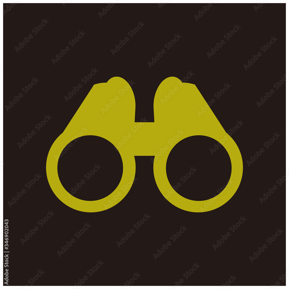 binoculars icon symbol with a black background binoculars icon symbol with a black background