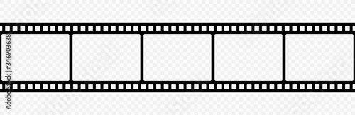 Film strip icon.Video tape photo film strip frame vector.Vector illustrarion photo