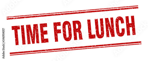 time for lunch stamp. time for lunch label. square grunge sign