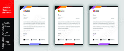 Letterhead Template Graphics, Designs & Templates. Letterhead Template Modern Creative Letterhead Design