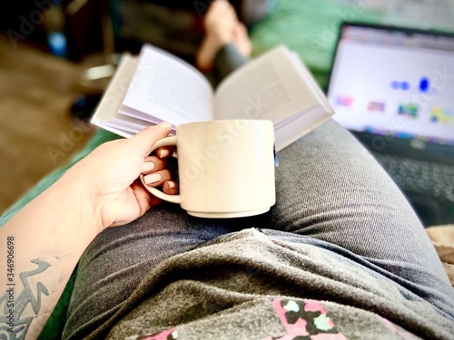 woman with cup of coffee