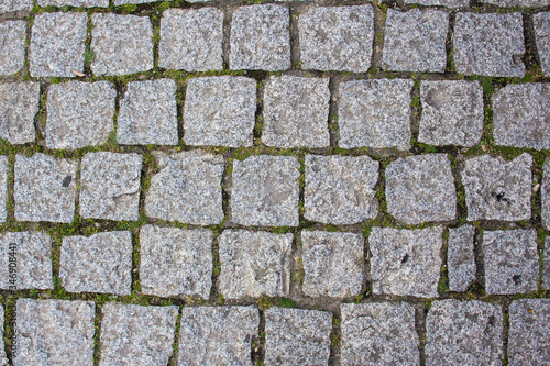 road and paving - Old rustic stone  pavement texture