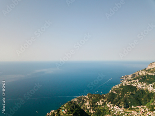 Ravello Landscape aerial Drone View