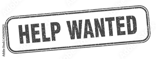 help wanted stamp. help wanted square grunge sign. label