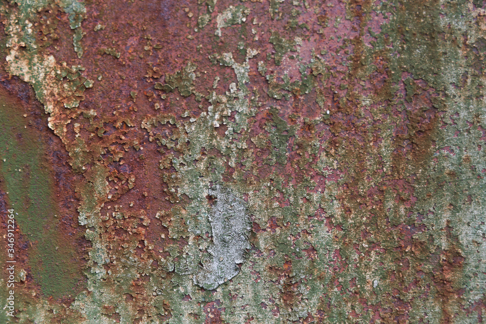 backdrop with rust on metal