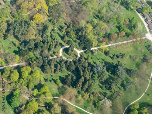 vue aérienne du Bois de Vincennes à Paris