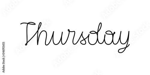 Vector lettering Thursday. Handwritten style.