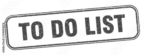 Картината върху платно to do list stamp. to do list square grunge sign. label
