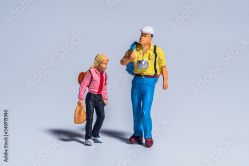 miniature figure concept of family