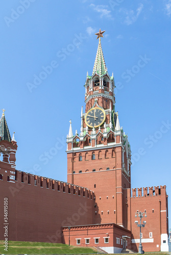 Savior Tower at the Red Square in Moscow