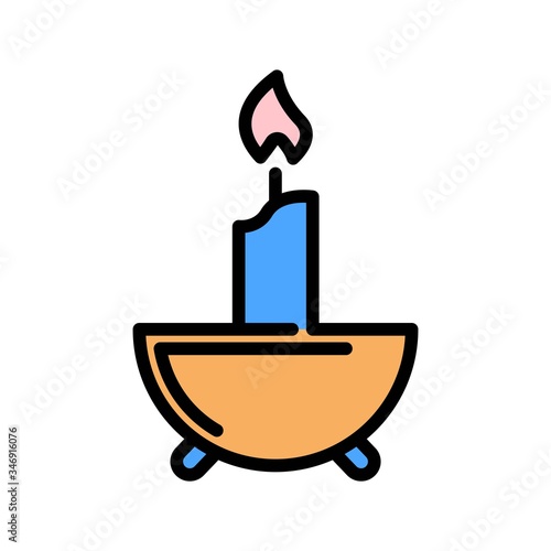 candle filled outline Icon