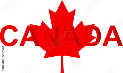 National sigh of Canada – Red Maple Leaf.