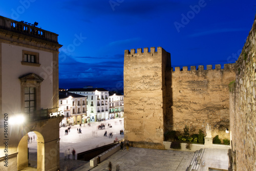 monumental city in the old town of caceres