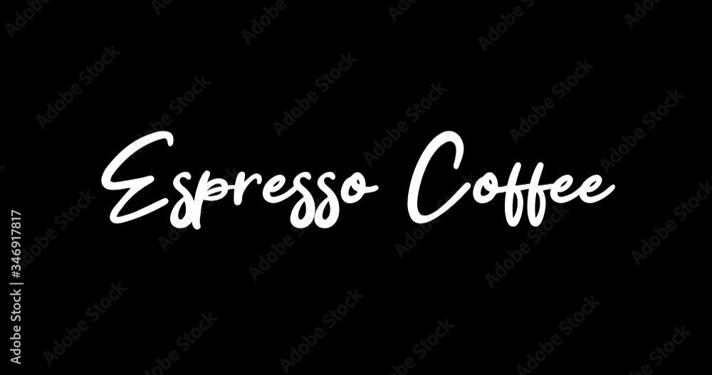 Espresso Coffee Appearance With White Color Calligraphy Text Transition on Black Background
- 4K Resolution Espresso Coffee Appearance With White Color Calligraphy Text Transition on Black Background
- 4K Resolution