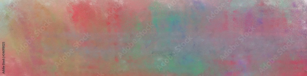 wide art grunge abstract painting background texture with gray gray, light coral and pastel gray colors and space for text or image. can be used as horizontal background graphic