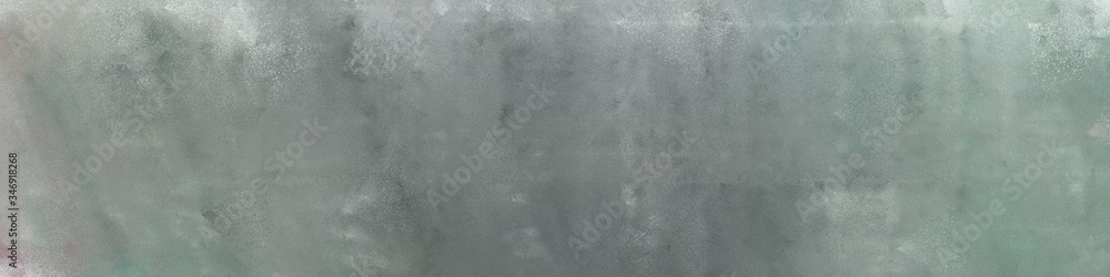 Naklejka premium wide art grunge abstract painting background texture with gray gray, light gray and silver colors and space for text or image. can be used as postcard or poster