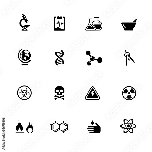 Science Icons // Black Series