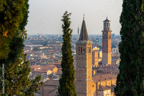 bell towers of Verona  italy