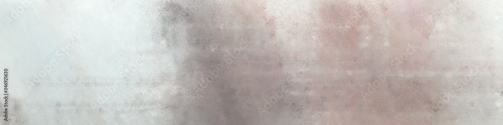 Obraz premium wide art grunge abstract painting background texture with pastel gray, light gray and rosy brown colors and space for text or image. can be used as horizontal background texture