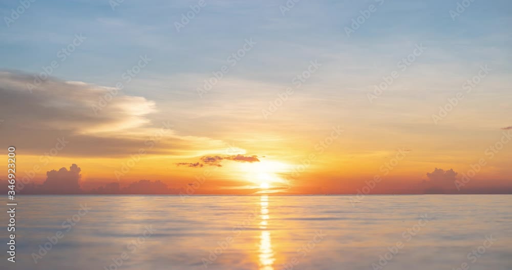 4k Timelapse the sun sets over the sea 4k Timelapse the sun sets over the sea
