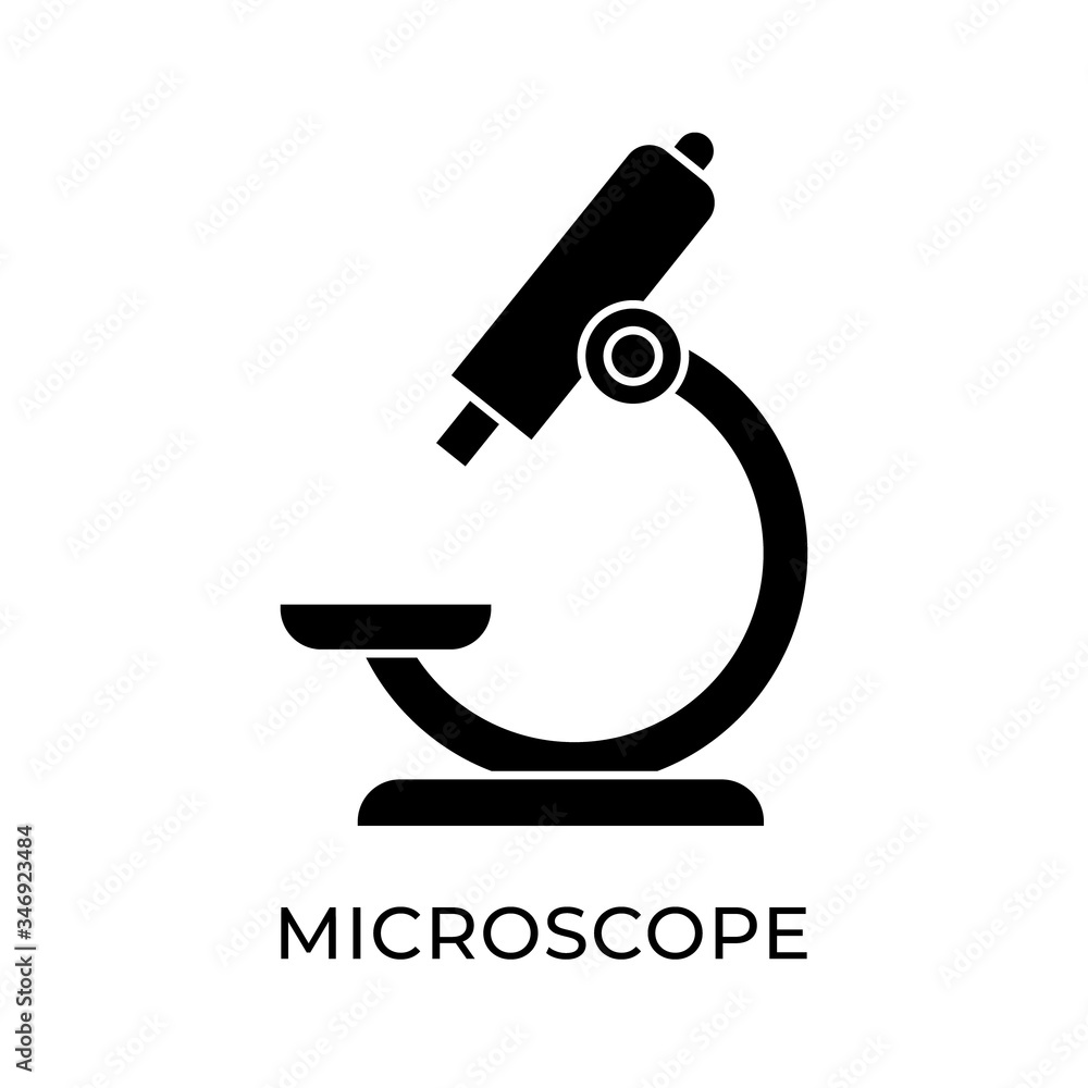 Microscope icon vector illustration. Microscope vector design illustration template isolated on white background. Microscope vector icon flat design for website, logo, sign, symbol, app, UI. Microscope icon vector illustration. Microscope vector design illustration template isolated on white background. Microscope vector icon flat design for website, logo, sign, symbol, app, UI.