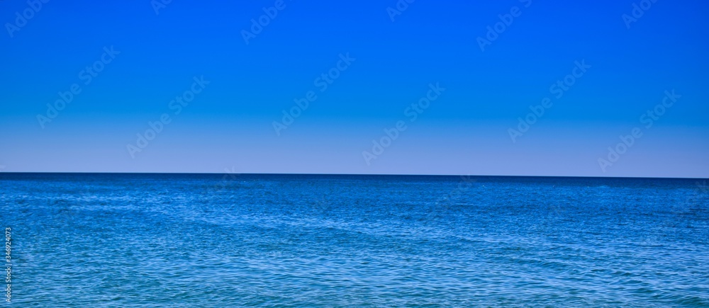 blue sky and sea horizon 