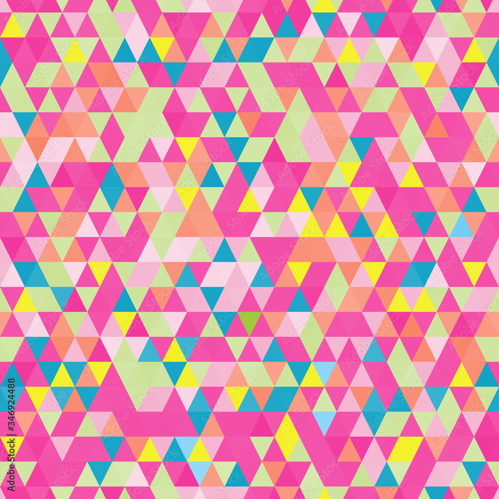Seamless vector geometric rhombus color pattern background