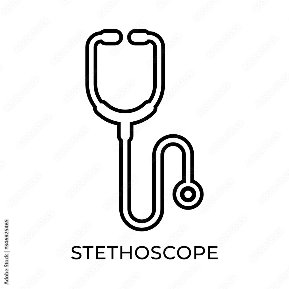 Stethoscope icon vector illustration. Medical Stethoscope vector illustration template isolated on white background. Stethoscope vector icon flat design for website, logo, sign, symbol, app, UI. Stethoscope icon vector illustration. Medical Stethoscope vector illustration template isolated on white background. Stethoscope vector icon flat design for website, logo, sign, symbol, app, UI.