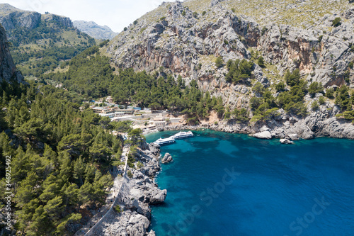 the Bay of Sa Calobra in Mallorca