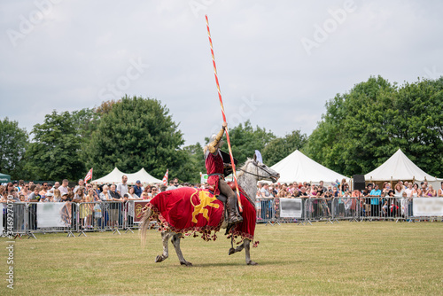 Knight victorious from jousting