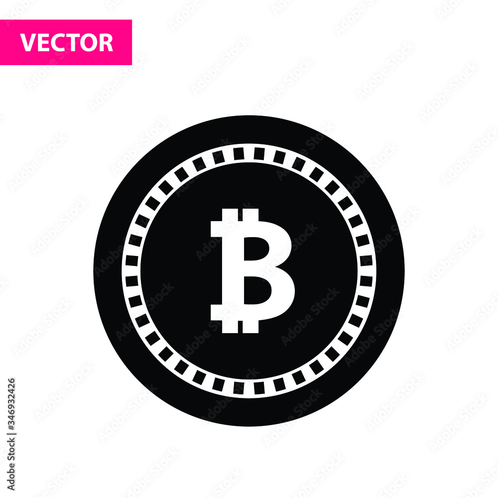 Cryptocurrency bitcoin minimal simple icon Cryptocurrency bitcoin minimal simple icon