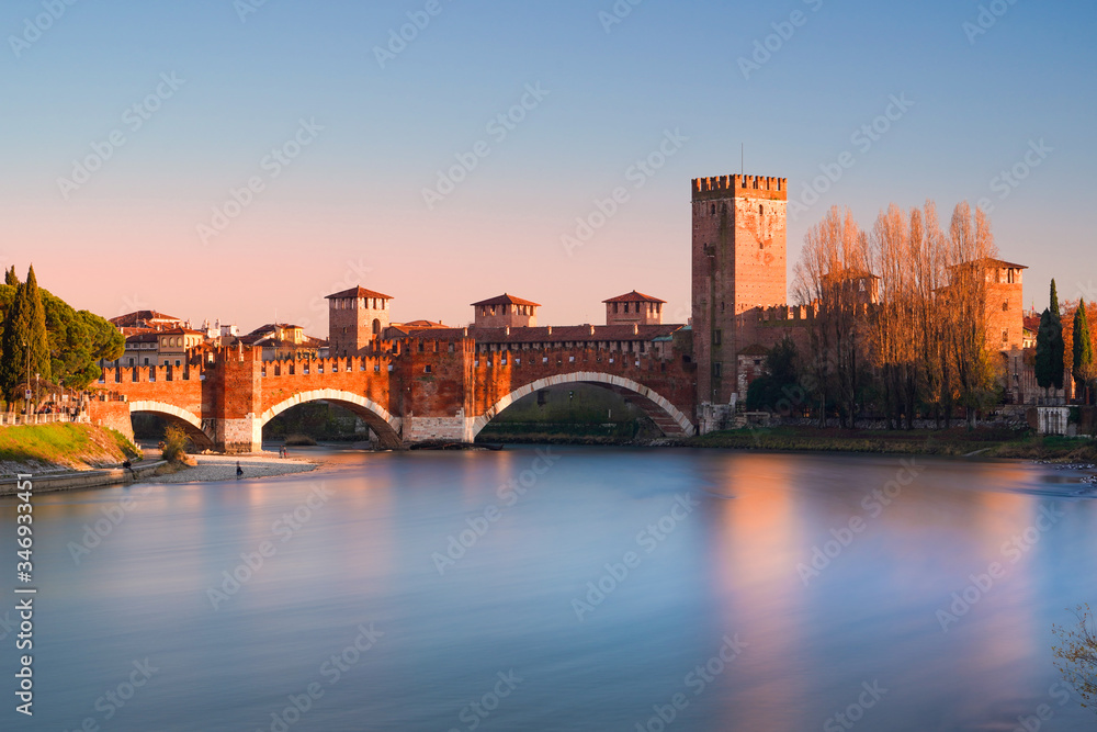 Verona Castelvecchio Brdige, Veneto, italia