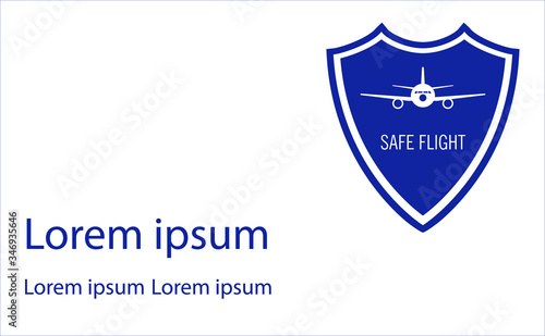 safe flight aviation airline aircraft airbus air jet shield ed disinfected  travel flying