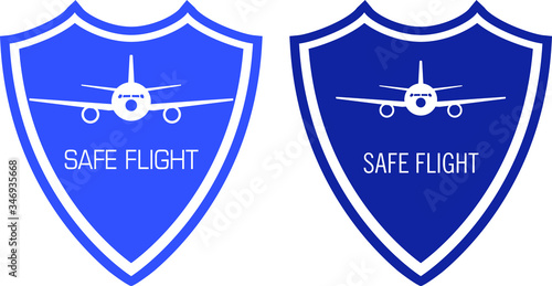 safe flight aviation airline aircraft airbus air jet shield ed disinfected  travel flying