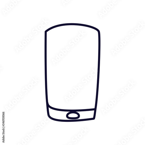 Smartphone line style icon vector design