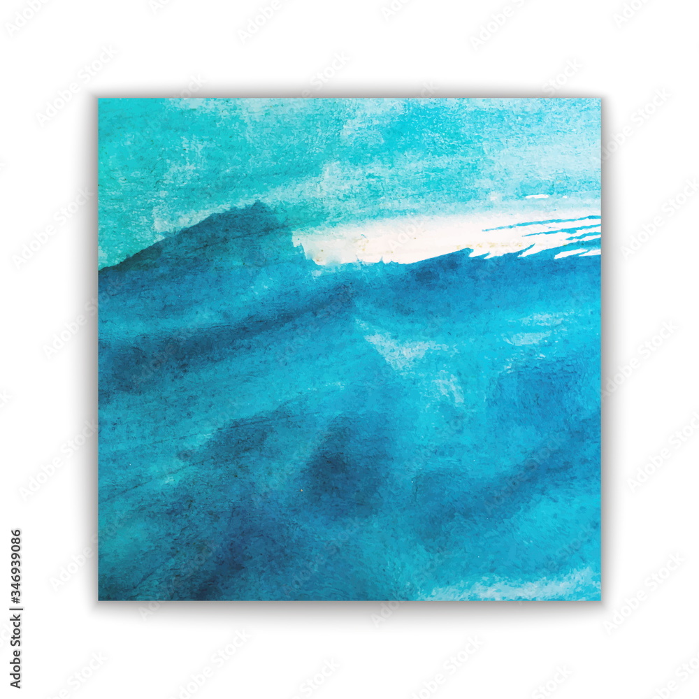 Naklejka premium blue watercolor background