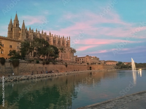 View of La Seu and Parc del Mar  Mallorca