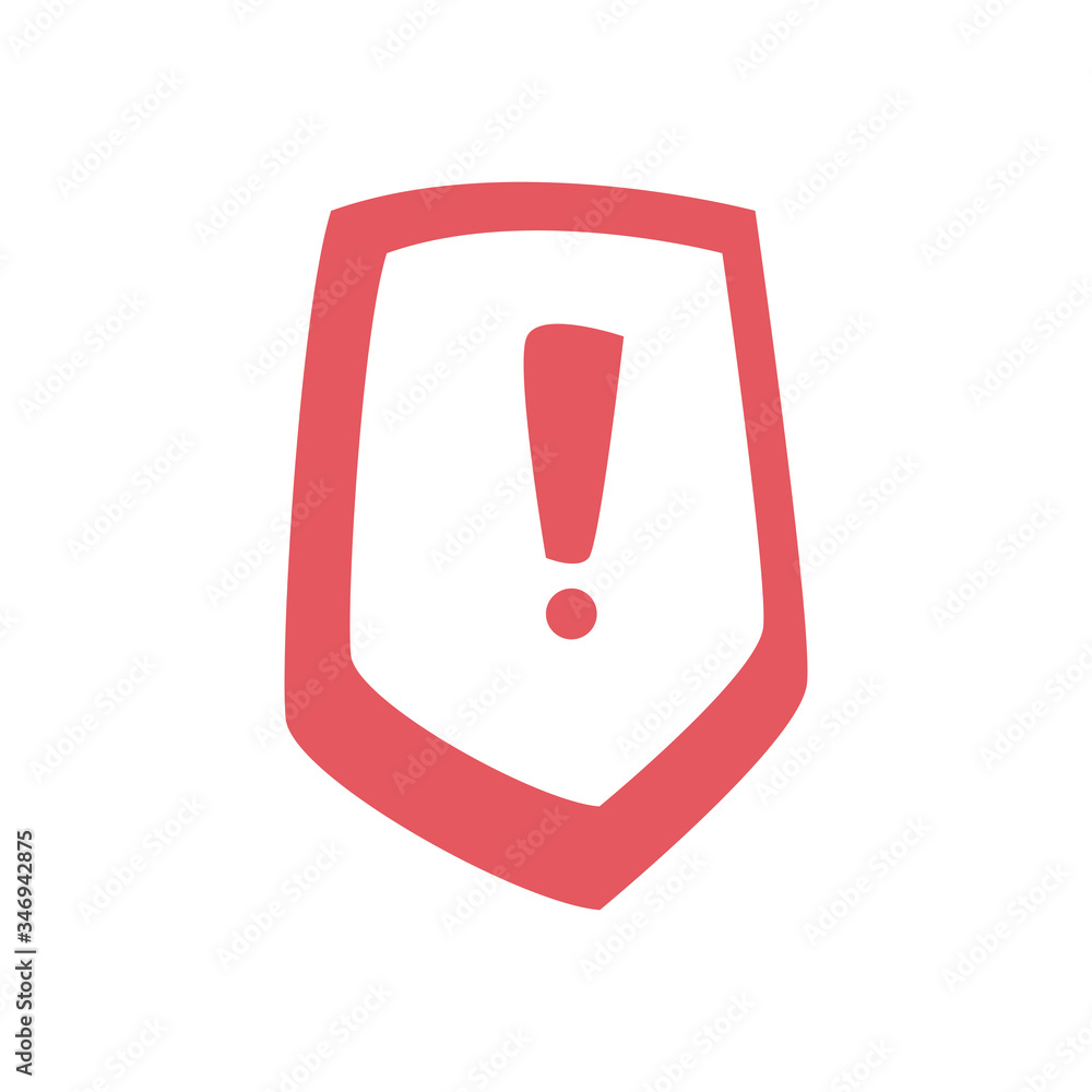 Alarm banner flat style icon vector design Alarm banner flat style icon vector design