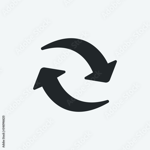 Refresh vector icon illustration sign