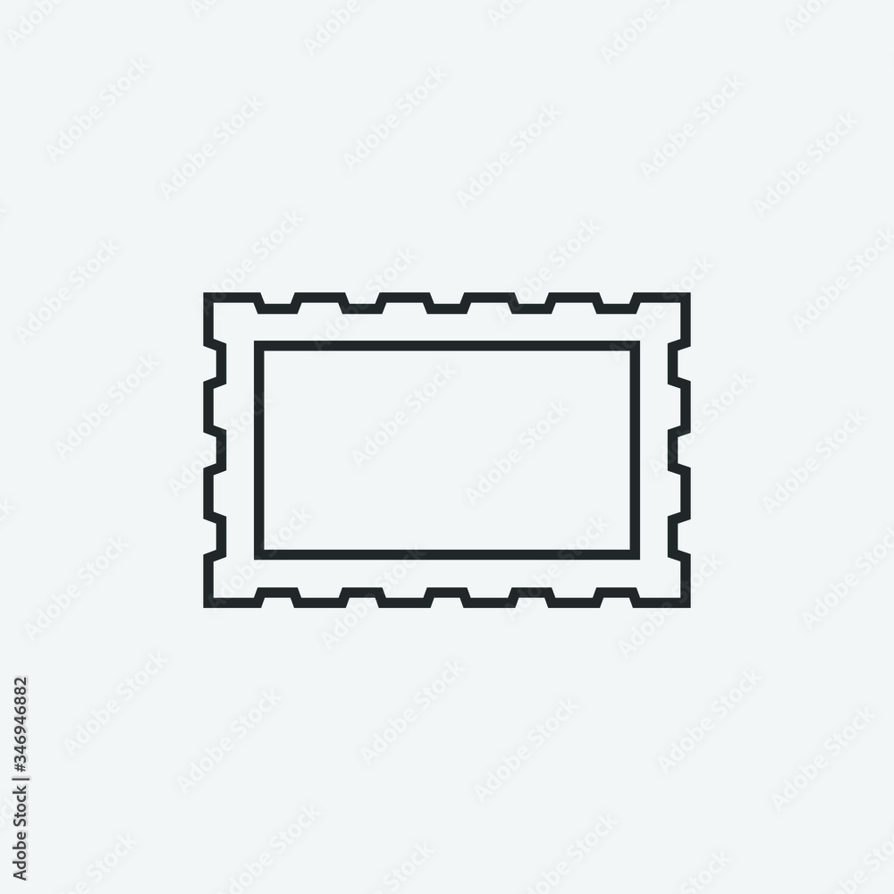 Frame vector icon illustration sign Frame vector icon illustration sign