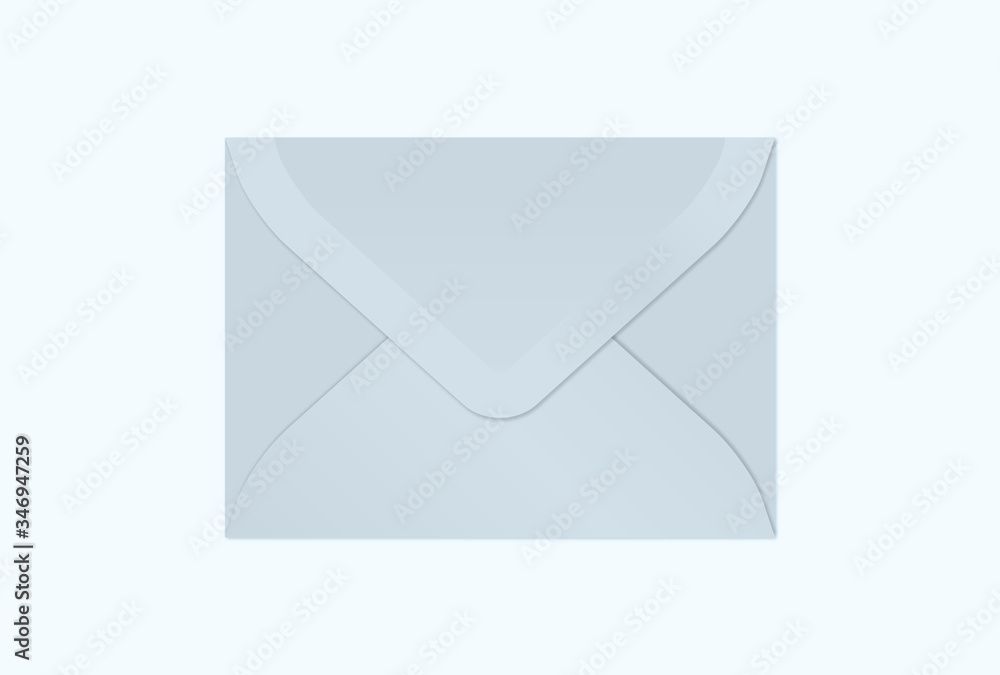 Silver / gray envelope (illustration) Silver / gray envelope (illustration)