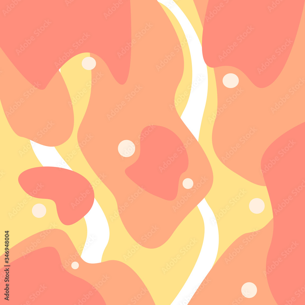 ABSTRACT COLORFUL BACKGROUND WITH FLAT COLOR. MODERN WALLPAPER  COVER POSTER DESIGN