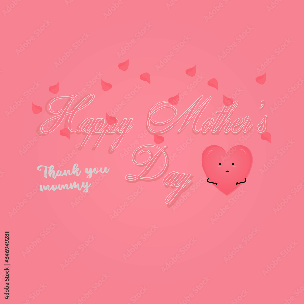 Celebrate Mother's Day Card Love Vector Design valentine day greeting card