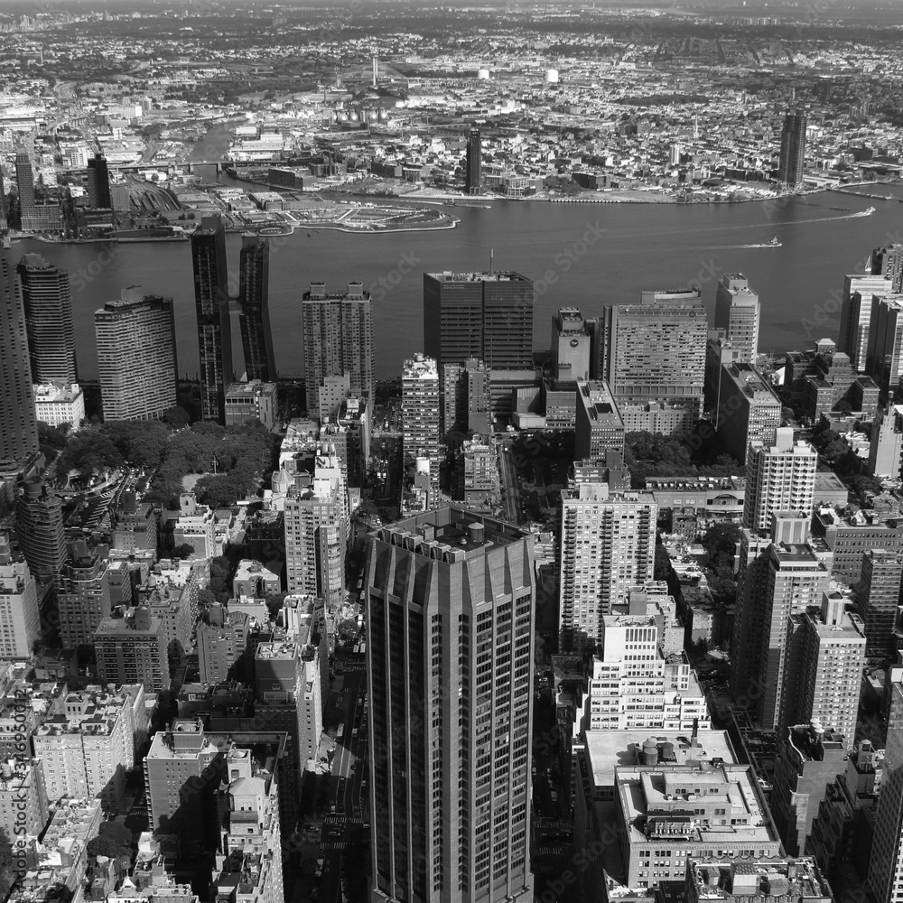 New York City black and white