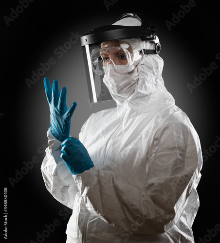 Female Medical Worker Weari...