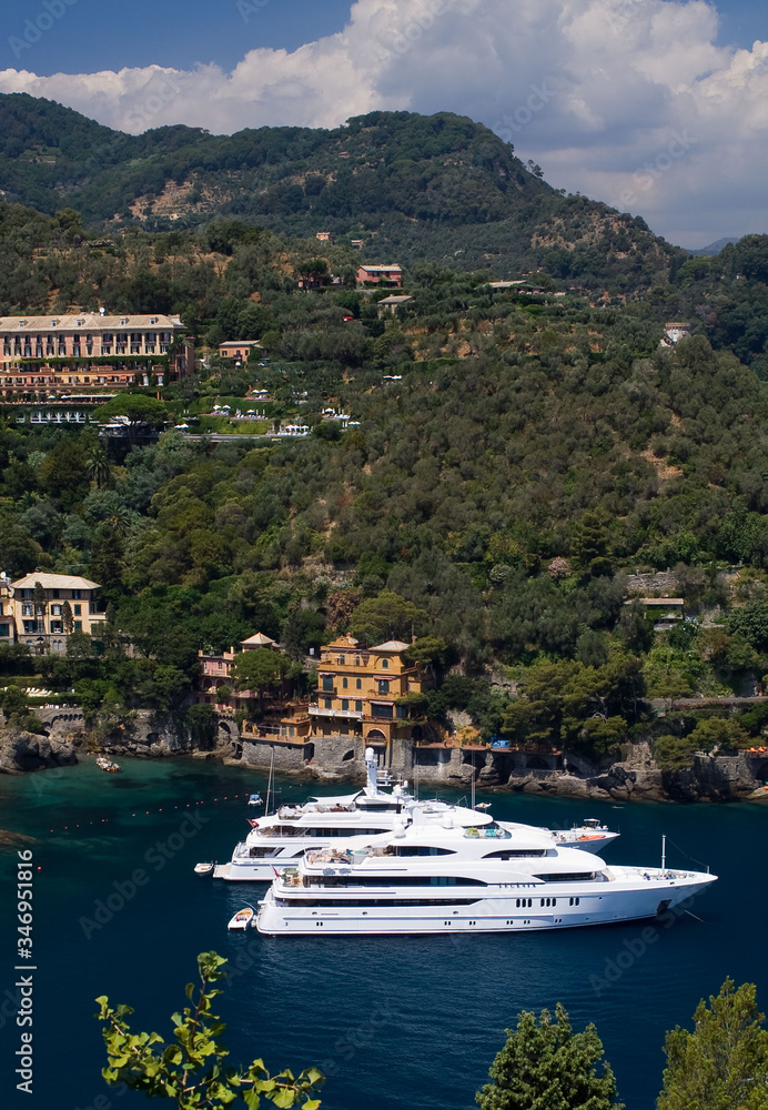Jachty w Portofino, Włochy