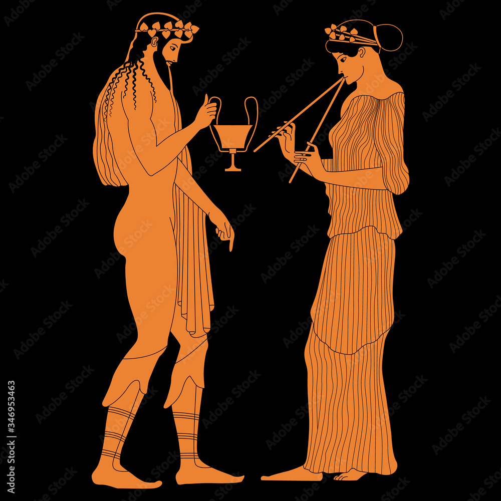 dionysus vase painting